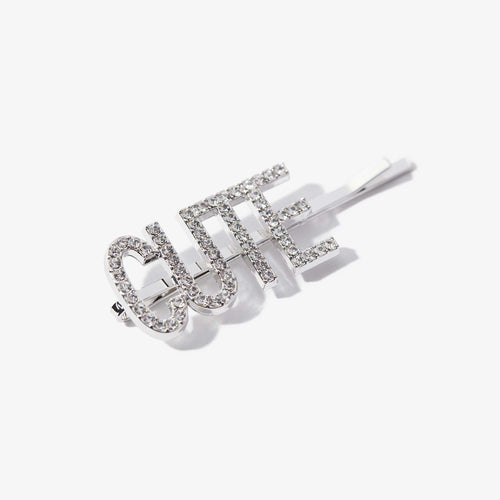 ABH Glam Hairpins - Silver Rhinestone Cute
