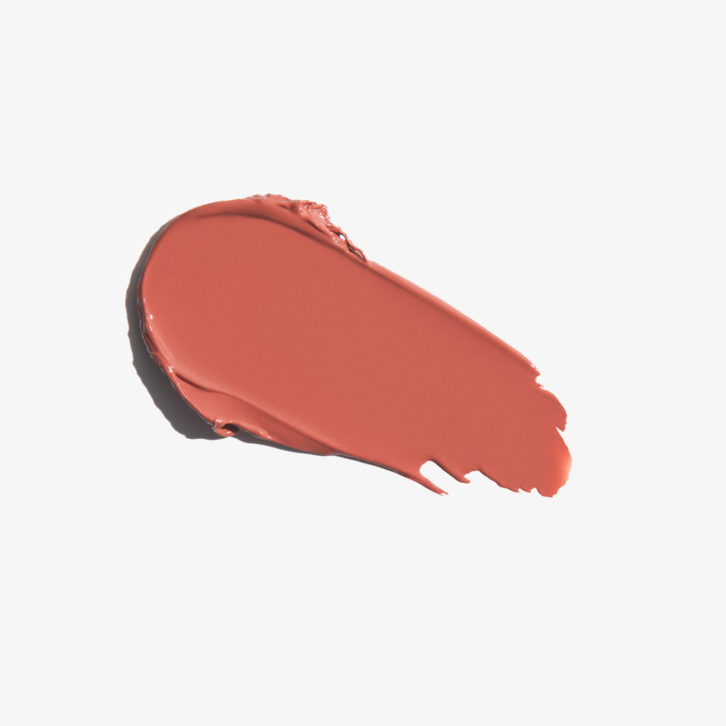 Peach Amber | Matte & Satin Lipstick Swatch Shade Peach Amber